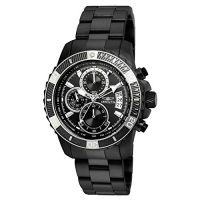 Invicta Mens Pro Diver Stainless Steel Quartz Watch with Stainless-Steel Strap, Black, 22 (Model: 22417)