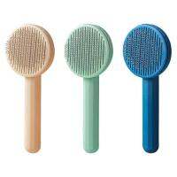 Pet Brush Hair Massages Hair Massages Removes Undercoat Tangled Hair Self-Cleaning Slicker Brush Easily Removes Mats Tangles and Loose Fur From the Pet’s Coat presents