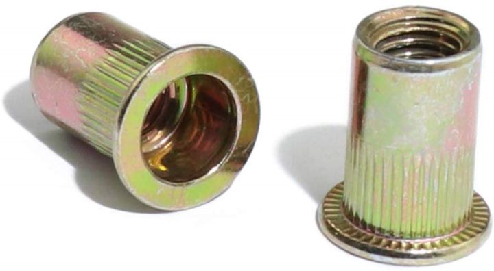 20pcs-m3-m4-m5-m6-m8-m10-m12-carbon-steel-with-zinc-plate-flat-head-threaded-rivet-insert-insert-cap-rivnut-rivet-nut