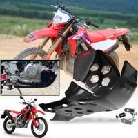 กันแคร้ง ครอบแคร้งเครื่อง การ์ดแคร้ง รถมอเตอร์ไซค์ รุ่น ฮอนด้า HONDA CRF300 ปี 2022 - 2023 สีดำ จำนวน 1 ชิ้น