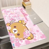 ✳♂ Cute Pink Rilakkuma Mouse Pad Kawaii Gaming Accessories Rubber PC Gamer Computer Keyboard Desk Mat Tapis De Souris Sexy Mousepad