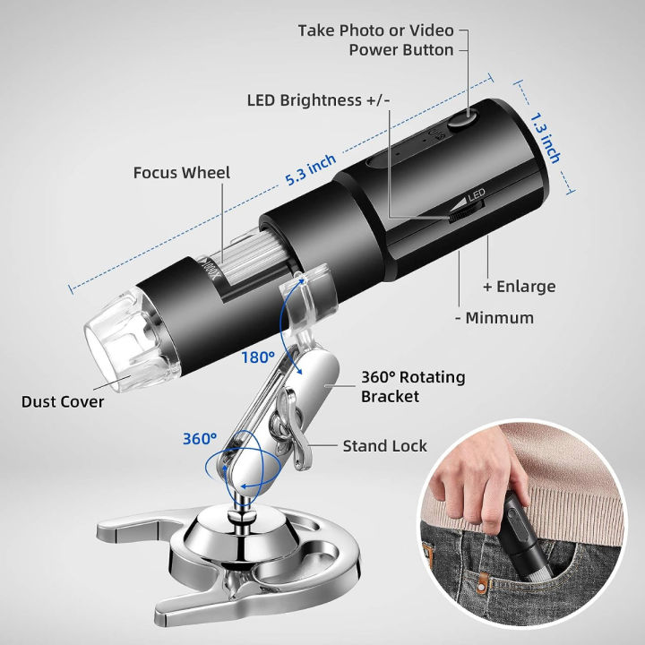 stpctou-wireless-digital-microscope-50x-1000x-handheld-portable-mini-wifi-usb-microscope-camera-with-8-led-lights-for-iphone-ipad-smartphone-tablet-pc-black