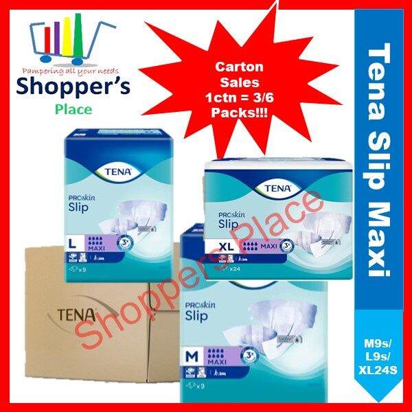 Tena Proskin Slip Maxi Adult Diapers M9s L9s Xl24s Lazada Singapore