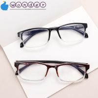 WONDERFUL Fashion Reading Glasses Diopter 1.0 4.0 Far Sight Glasses Presbyopic Eyewear Portable PC Ultra Light Male Female Eyeglasses/Multicolor