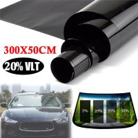 50x300cm Black Car Window Film Roll 5/15/20/25/35/50% VLT Sun Shade Anti UV Windshield Tint Film for Car Home Window Glass Tint