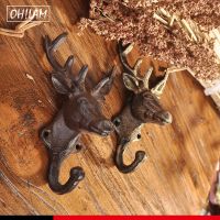 Heavy Duty 1PC Cast Iron Hook Wall Art Antique Hooks Hanger Key Clothes Coat Hat Bag Towel Living Bathroom Kitchen Decoration