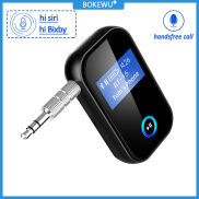 BOKEWU Bluetooth 5.0 Receiver Stereo 3.5Mm AUX Jack Hansfree Cuộc Gọi