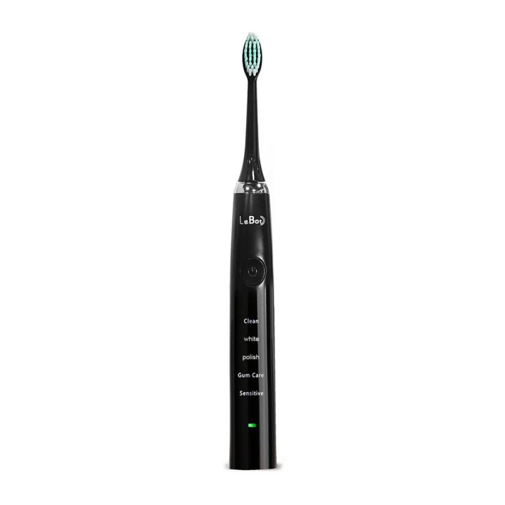 เเปรงสีฟันไฟฟ้า-sonic-electric-toothbrush-lebot-black-เเถมเเปรงเเยกอีก-1-ชิ้น