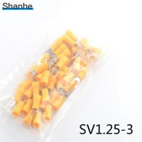 Sv1.25-3 Furcate สายข้อต่อฝาครอบกันฝุ่นฉนวนสายไฟเทอร์มินัลไฟฟ้าขั้ว Crimp