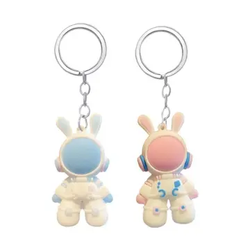 Space Rabbit Keychain Space Rabbit Pendant Key Ring Key Chain Bag