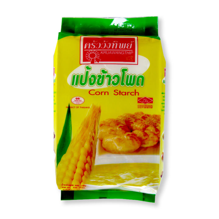 Kruawangthip Corn starch 500 g.ครัววังทิพย์ แป้งข้าวโพด 500 กรัม.