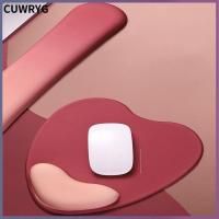 CUWRYG คอมพิวเตอร์แล็ปท็อป ไม่ลื่นหลุด ซิลิโคนทำจากซิลิโคน การเล่นเกม ออกแบบตามหลักสรีรศาสตร์ แผ่นรองคีย์บอร์ด ที่พยุงมือ แผ่นรองเมาส์สำหรับที่พักข้อมือ