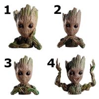 {AMO การตกแต่งสวน} กระถางดอกไม้แบบ Groot/กระถางชุ่มฉ่ำ/งานฝีมือกระถางต้นไม้/ที่วางปากกา/การแสดง/คอลเลกชันหุ่น