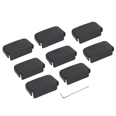 8PCS for Tesla Model 3 Model Y Seat Slide Rail Anti-Kick Plug Pulley Anti-Collision Protective Cover Car Accessories