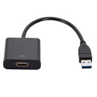 1080P USB 3.0 to HDMI-Compatible Converter External Audio Video Adapter Cable Multi Display Converter for Desktop Laptop PC Adapters Adapters