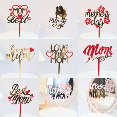 Tiara Rhinestone Gifts For Mom Cupcakes Decorations Round Happy Mothers Day Cake Topper Cake Topper Gift For Mom