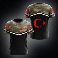 Customize Turkey Camouflage Tees Summer Casual Short Sleeves Tops Mens Fashion Sportswear Boys Loose Oversized Daily T-shirts