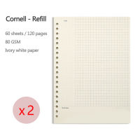 Loose Leaf Notebook Blank, grid, lined, cornell available A4, A5 sketchbookdiarybullet planner journal School notepad