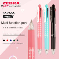 1pcs Japan Ze J4SA11 Four-color 0.5 Gel Pen +0.5 Automatic Pencil Multi-function Pen Office &amp; School Supplies