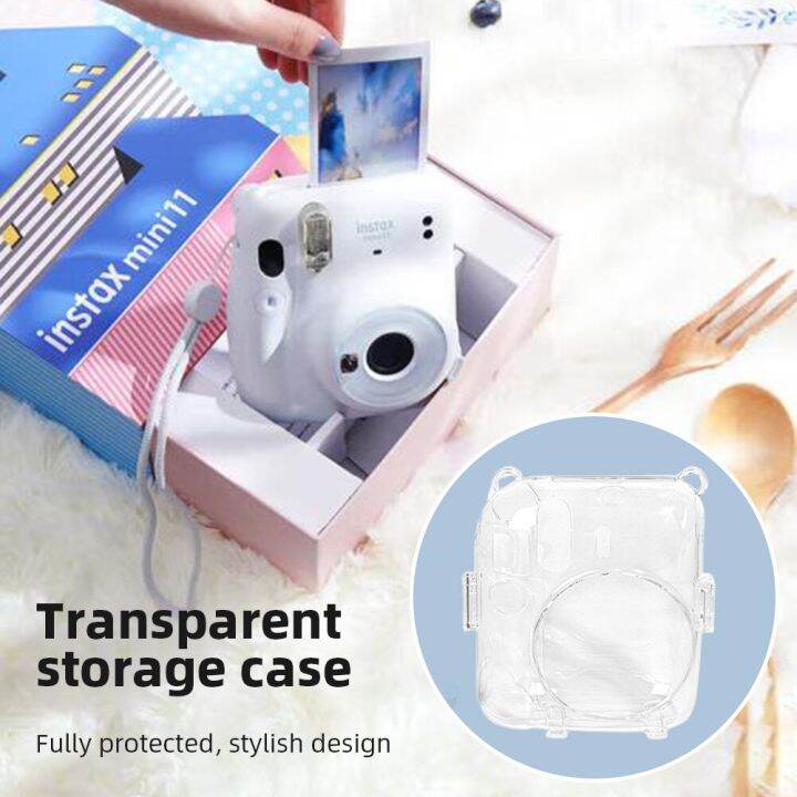 กระเป๋าป้องกันแบบพกพาสำหรับ-mini12ฟูจิ-mini12โพลารอยด์ฟูจิพร้อมกระเป๋ากล้องแบบนิ่มปลอกกระเป๋าใส่กล้อง-tali-bahu
