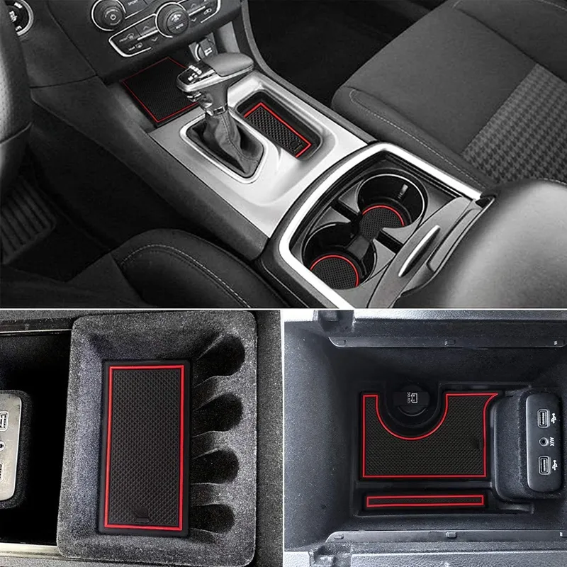 SENSHINE for Dodge Charger Accessories 2015-2021 Cup Holder Insert Center Console Shifter Liner Trim Door Packet Mats 22PC Set Blue Trim SENSHINE for Dodge Charger Accessories 2015-2021 Cup Holder Insert Center Console Shifter Liner Trim Door Packet Mats 22PC Set Blue Trim