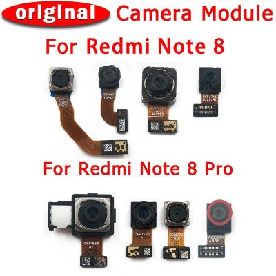 กล้องหลังด้านหน้าและด้านหลังของแท้สำหรับ Redmi Note 8 Pro อะไหล่หลักสายเคเบิลงอได้โมดูลกล้องอะไหล่