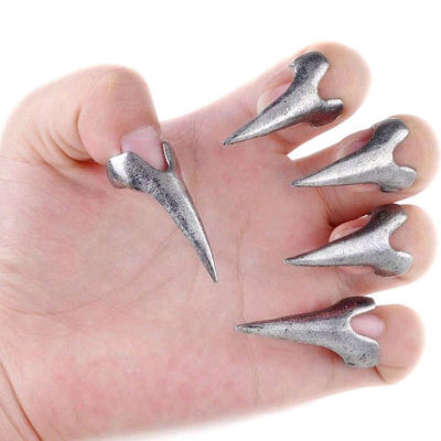 บุรุษสตรีต่างหูทรงย้อนยุค Gothic กรงเล็บเล็บข้อนิ้วมือตะปูกรงเล็บแหวน2017