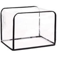 Toaster Oven Dust Cover Kitchen Appliance Cover Transparent Breakfast Machine Toaster Cover Foldable Dust Cover
