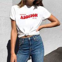 Shirts Addison Rae Tee Shirt Addison For You Pouty Face Camiseta Mujer Mens