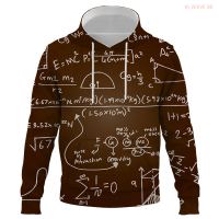 Novelty mathematical formula Hoodie Mens Clothing Hoodie Funny Sweatshirt 3d Print Sportswear Unisex Clothing Autumn Winter Size:XS-5XL