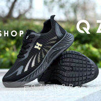 QZshop สินค้ารุ่นใหม่ รองเท้าผ้าใบแฟชั่นผ.ชพื้นหนานุ่ม ลวดลาดสุดแหวกแนว จ๊าบสุดๆ?รองเท้าผ้าใบแฟชั่น พิมพ์ลายตัวH รูปทรงงานดีย์ ทรงสวยไม่เหมือนใคร ?