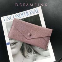 【CC】 Leather Wallet Fashion Luxury Cowhide Envelope Clutch Female Card Holder Purse
