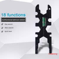 Suiweng ประแจก๊อกน้ำหลายฟังก์ชันปรับได้1ชิ้น,ประแจแหวนเครื่องมือซ่อมแซม