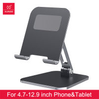 2021Xundd Phone Tablet iPad Holder For iPad Pro 12.9 iPhone Samsung Xiaomi Poco Mobile Phone Adjustable Foldable Metal Desk Stand