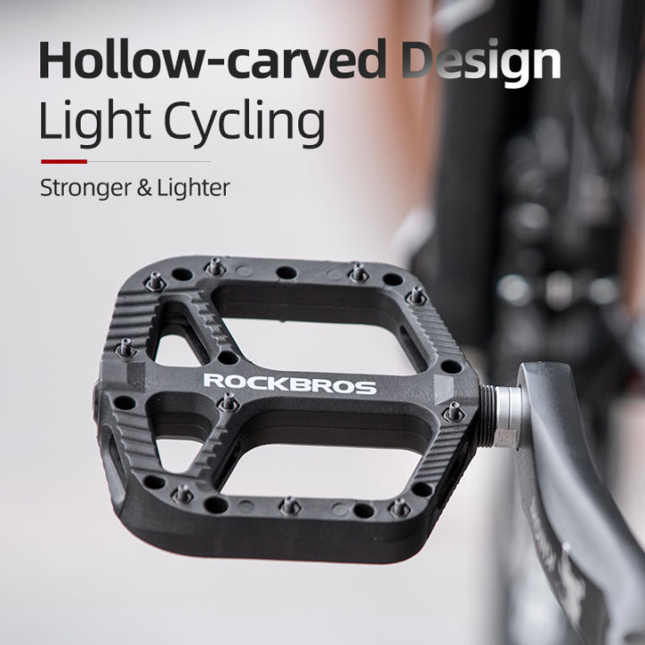 rockbros-ultralight-bike-bicycle-pedals-seal-bearings-cycling-nylon-road-bmx-flat-platform-pedal-bike-accessories-mtb-pedals