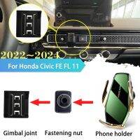 {DAC Auto Parts} ที่จับโทรศัพท์มือถือรถสำหรับ Honda Civic FE FL 11th Gen 2022 2023 2024ช่องแอร์ขาตั้งสติกเกอร์ชาร์จไร้สาย iPhone