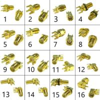 1PC SMA Male/ Female RF Coax Connector PCB 2-Hole Panel Mount Solder Post Wire Terminal Adapter Goldplated Wholesale Price