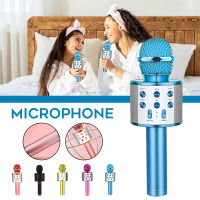 Wireless Microphone for Kids Mobile Phone Karaoke Microphone Portable Vocal Singing Recording Mike Bluetooth-Compatible