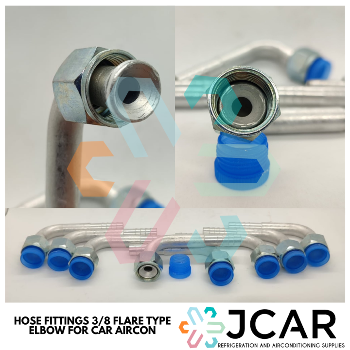 HOSE FITTINGS 3/8 FLARE TYPE ELBOW FOR CAR AIRCON Lazada PH