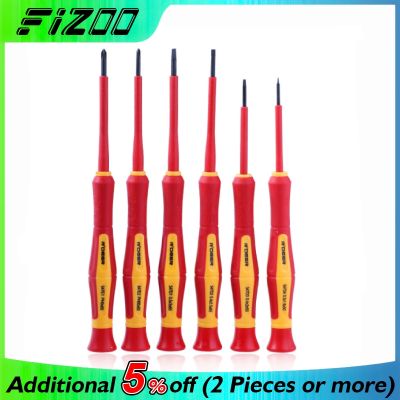 6PCS Insulated Screwdriver Set VDE Precision Screwdriver Magnetic Slotted Phillips Bits For Electrician Hand Tools Screwdriver