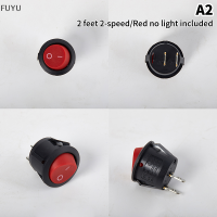 FUYU สวิตช์เรือกันน้ำสวิตช์โยกรอบพร้อมปุ่มไฟ6A 250V เปิด20mm 2 3ฟุตเกียร์2 3