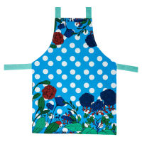 SuperSOSO! ผ้ากันเปื้อนทําอาหาร ผ้ากันเปื้อน Flower-ish Kids Apron ขนาด 47x65 (ซม) ลายน่ารัก สําหรับเด็กอนุบาล อายุ 3-13