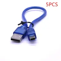 5PCS Short USB2.0 Extension Cable A Male To Mini 5-pin B Male USB Adapter Cable