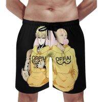 เพื่อนหนึ่ง Punch Man Board Shorts ฤดูร้อนอะนิเมะ Leisure Beach Shorts ผู้ชายกีฬาฟิตเนสสบายออกแบบกางเกงขาสั้นชายหาด