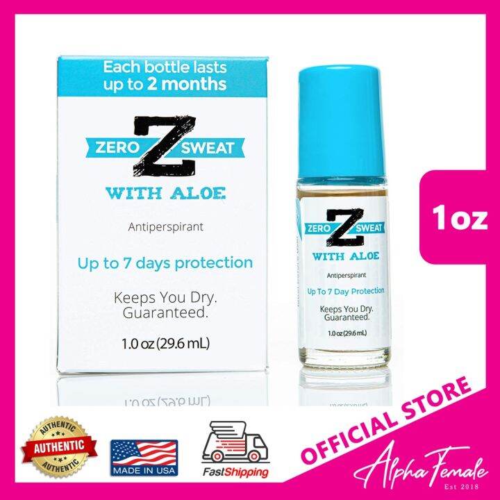 Zero Sweat Antiperspirant with Aloe Clinical Strength Antiperspirant