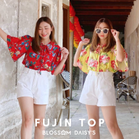 BlossomDaisy - FUJIN TOP (มี2สี) เสื้อตรุษจีน ดีเทลปกแหลมผูกคอสไตล์มินิมอลน่ารักมาก แขนทรงระฆัง ใส่สบายมากๆ ใส่แบบปล่อยหรือใส่สอดก็ได้นะคะ (CNY)(TOP)