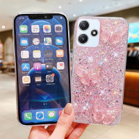 KOSLAM เคสโทรศัพท์ประกายผีเสื้อสีสันใสสำหรับ Redmi 12 4G 5G 12C 10C Note 12 4G 5G 12 Pro 5G 12 Pro + 5G Note 11 4G 11S 11 Pro 4G เคสทีพียูนิ่มดีไซน์ใหม่5กรัมในสต็อก