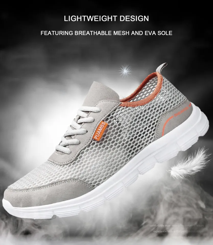 Men Sneakers Summer Mesh Running Shoes Lightweight and Breathable