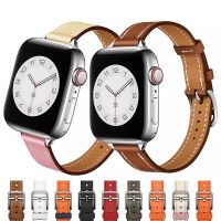 lipika Leather strap For Apple Watch band 3 4 5 SE 6 7 44mm 40mm 42mm 38mm watchband bracelet Belt Single Tour for iWatch 45mm 41mm