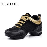 Hot Sports Feature Soft Outsole Breath Dance Shoes LUCYLEYTE Sneakers For Woman Practice  Modern  Jazz